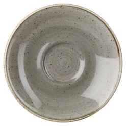 Churchill Stonecast Peppercorn Grey Espresso Saucer 4.5 Inch / 11.8cm
