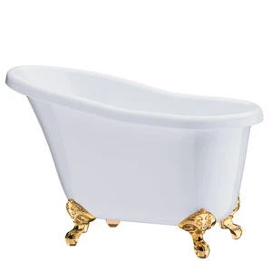 White & Gold Bath Tub Champagne Bucket 3 White & Gold Bath Tub Champagne Bucket