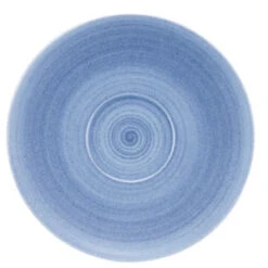 Modern Rustic Coupe Saucers Blue 19cm