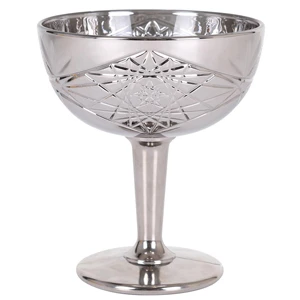 Platinum Hobstar Coupe Glasses 8.8oz / 250ml 3 Platinum Hobstar Coupe Glasses 8.8oz / 250ml