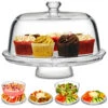 Glass Multifunctional Cake Stand And Dome 2 Glass Multifunctional Cake Stand And Dome -Best Cutlery Store 143139