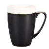Churchill Monochrome Onyx Black Mugs 12oz / 340ml