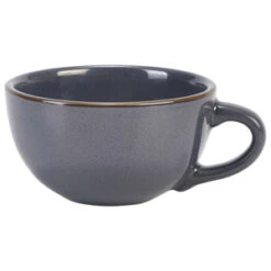Terra Stoneware Rustic Blue Cappuccino Cups 10.5oz / 300ml