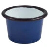 Enamel Ramekin Blue And Black 3.2oz / 90ml