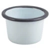 Enamel Ramekin White And Grey 3.2oz / 90ml 1 Enamel Ramekin White And Grey 3.2oz / 90ml -Best Cutlery Store 150519