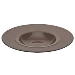 Bahia Round Gourmet Plates Brown Basalt 9" / 23cm