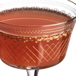 Urban Bar Retro Fizz 1910 Gold Cocktail Glasses 7oz / 200ml