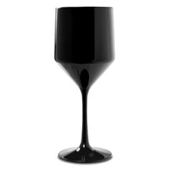 Premium Unbreakable Modern Black Wine Glasses 16oz / 450ml