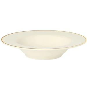Academy Event Gold Band Deep Soup/Pasta Plate 10inch / 26cm 3 Academy Event Gold Band Deep Soup/Pasta Plate 10inch / 26cm