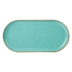 Seasons Sea Spray Narrow Oval Plate 32 X 20cm