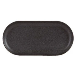 Seasons Graphite Narrow Oval Plate 12inch / 30cm