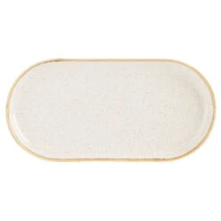 Seasons Oatmeal Narrow Oval Plate 12inch / 30cm