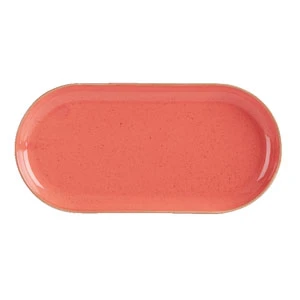 Seasons Coral Narrow Oval Plate 12inch / 30cm 3 Seasons Coral Narrow Oval Plate 12inch / 30cm