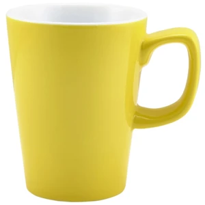 Royal Genware Latte Mug Yellow 12oz / 340ml 3 Royal Genware Latte Mug Yellow 12oz / 340ml