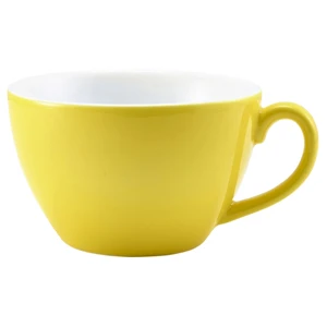 Royal Genware Bowl Shaped Cup Yellow 12oz / 340ml 3 Royal Genware Bowl Shaped Cup Yellow 12oz / 340ml