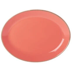 Seasons Coral Oval Plate 12inch / 30cm