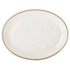Seasons Oatmeal Oval Plate 12inch / 30cm