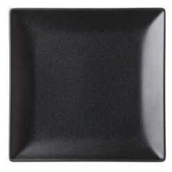 Utopia Noir Square Black Plate 7inch / 18cm