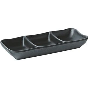 Utopia Spirit Divided Dip Dish 19.5 X 8cm 3 Utopia Spirit Divided Dip Dish 19.5 X 8cm