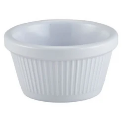 Genware Fluted Ramekins White 2oz / 59ml