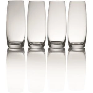 Mikasa Julie Stemless Flute Glasses 9oz / 266ml 3 Mikasa Julie Stemless Flute Glasses 9oz / 266ml