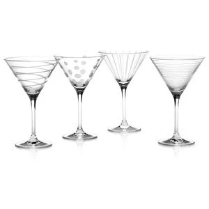 Mikasa Cheers Martini Glasses 9.8oz / 290ml 3 Mikasa Cheers Martini Glasses 9.8oz / 290ml