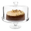 Glass Cake Stand & Dome 25.5cm 1 Glass Cake Stand & Dome 25.5cm -Best Cutlery Store 176015