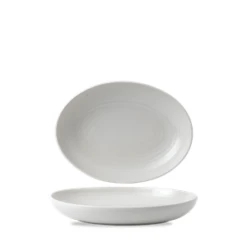 Evo Pearl Deep Oval Bowl 26.7 X 19.7cm / 10.50 X 7.75inch