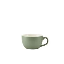 GenWare Porcelain Matt Sage Bowl Shaped Cup 17.50ml / 6oz