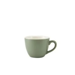 GenWare Porcelain Matt Sage Bowl Shaped Cup 90ml / 3oz