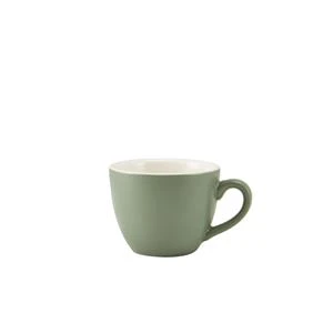 GenWare Porcelain Matt Sage Bowl Shaped Cup 90ml / 3oz 3 GenWare Porcelain Matt Sage Bowl Shaped Cup 90ml / 3oz