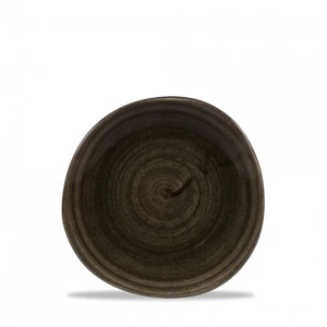 Stonecast Patina Iron Black Round Trace Plate 7.25inch 3 Stonecast Patina Iron Black Round Trace Plate 7.25inch