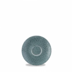 Raku Topaz Blue Cappuccino Saucer 6.25inch