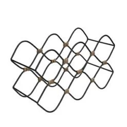 BarCraft 8-Bottle Metal Wine Rack
