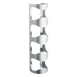 BarCraft Wall Mounted Stainless Steel 4 Bottle Wine Rack