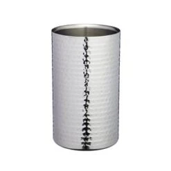 BarCraft Stainless Steel Hammered Wine Cooler Sleeve