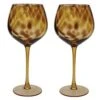 BarCraft Set Of 2 Tortoiseshell Patterned Gin Glasses 2 BarCraft Set Of 2 Tortoiseshell Patterned Gin Glasses -Best Cutlery Store 192278