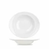 White Orbit Oval Soup Plate 9inch