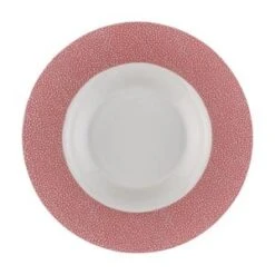 Purity Pearls Pink Rimmed Bowl 9.5inch / 24cm