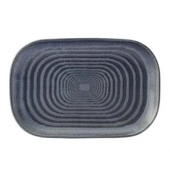 Utopia Circus Denim Rectangular Platter 25 X 17cm