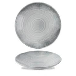 Harvest Flux Grey Organic Coupe Bowl 8.125inch / 21cm