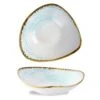 Homespun Accents Aquamarine Triangle Bowl 7.25inch 370ml 13oz / 18.5cm -Best Cutlery Store 204457