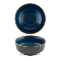 Nourish Tokyo Blue Kochi Shallow Bowl 9oz / 260ml