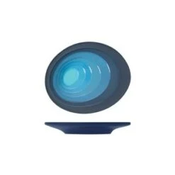 Creative Azure Blue Atlantis Melamine Oval Plate 4.75 X 3.75inch / 12 X 9.5cm