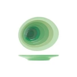 Creative Shoots Green Atlantis Melamine Oval Plate 4.75 X 3.75inch / 12 X 9.5cm