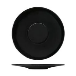 Creative Midnight Black Boston Melamine Plate 23cm