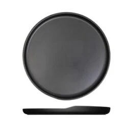Creative Black Copenhagen Round Melamine Plate 28cm