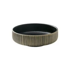 Nara Black & White Bowl Round 330ml