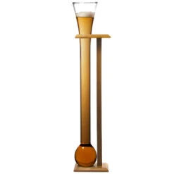Glass Yard Of Ale With Stand 2.5 Litres