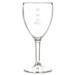 Elite Premium Polycarbonate Wine Glasses 11oz LCE At 125ml, 175ml & 250ml